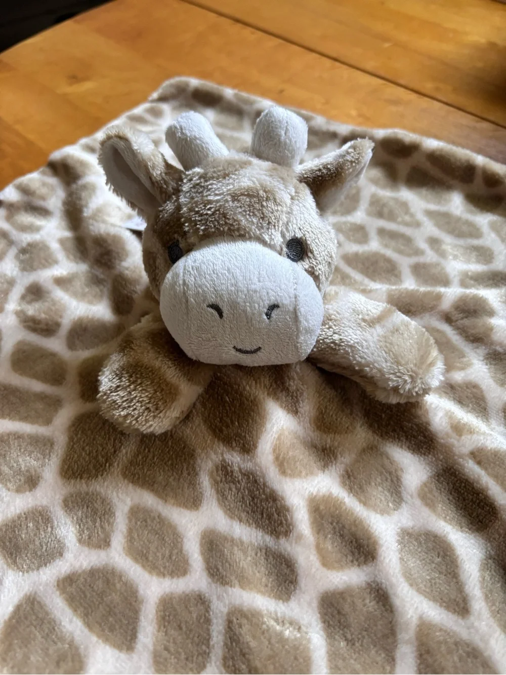 Oobles Giraffe Lovey Plush Security Blanket‎ Baby Rattle Toy DANBAR NWT